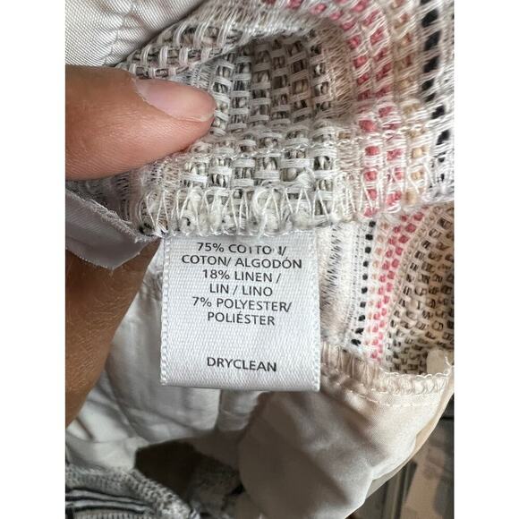 Ann Taylor Loft Rivera Shorts Size 6 Tan Stripe - Picture 5 of 5